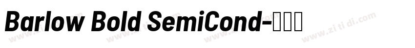 Barlow Bold SemiCond字体转换